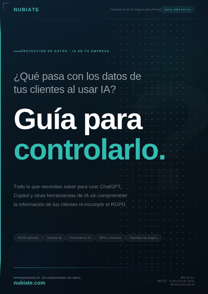 Guía gratuita: protege los datos de tus clientes al usar IA