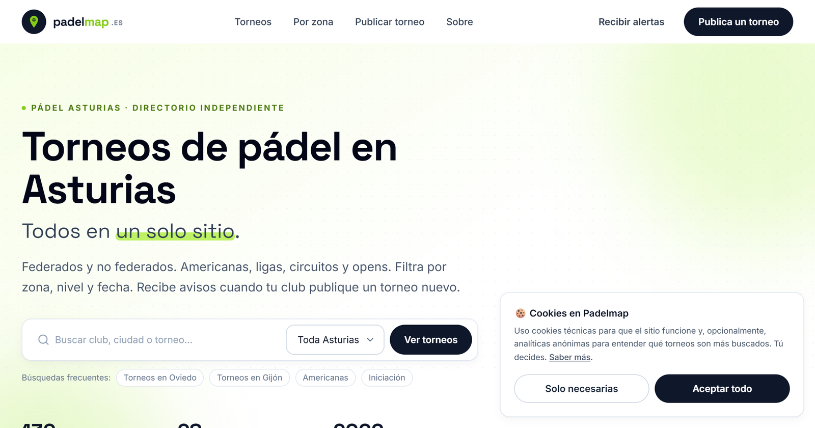 Padelmap: torneos de pádel en Asturias en un solo sitio